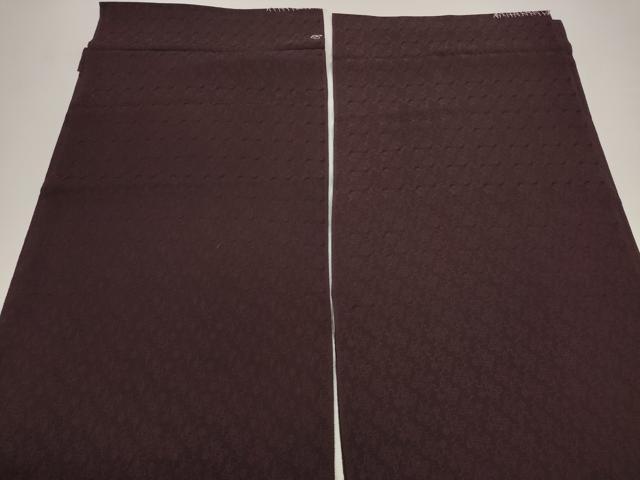 平和屋着物▼色無地 解き反物 着尺 花唐草地紋 似せ紫色 逸品 DABD7841zzz