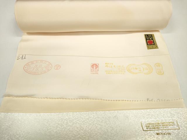 平和屋着物●京都の和装業の老舗一門 千切屋 長襦袢 反物 着尺 京友禅 霞文 箱付き 逸品 未使用 DABD7858zzz