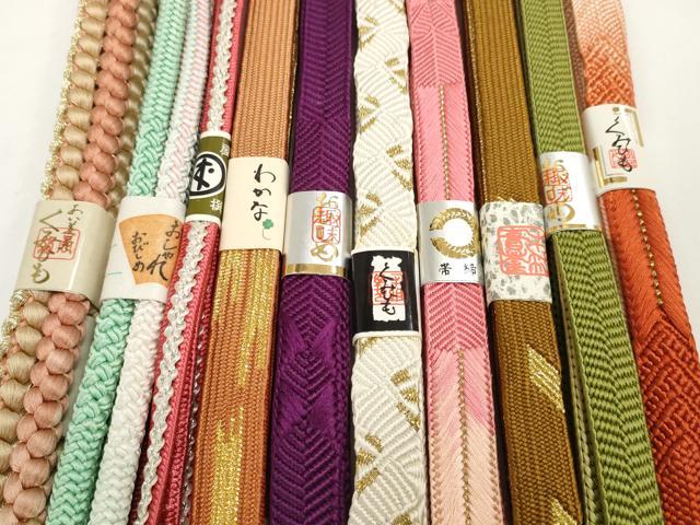 平和屋着物●和装小物 帯締め10本セット 礼装用 組紐 高麗組 笹浪組 唐組 金銀糸 逸品 未使用 DABD7920zzz