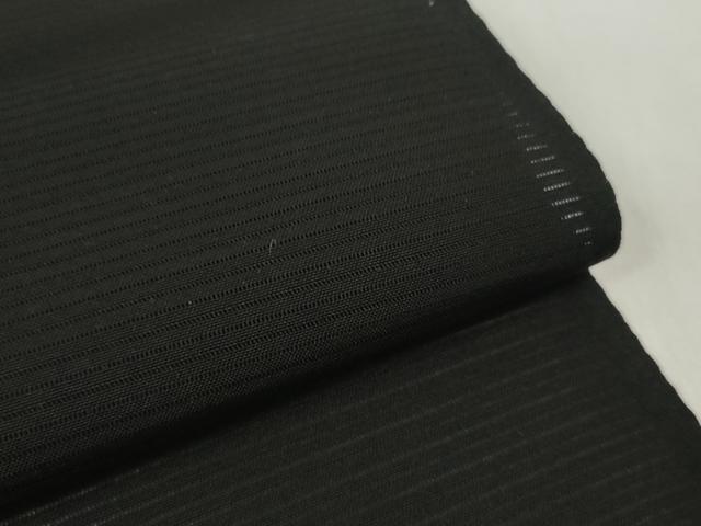 平和屋着物*夏物 黒紋付 黒反物 着尺 絽 藍下黒染 逸品 未使用 DABD7934zzz