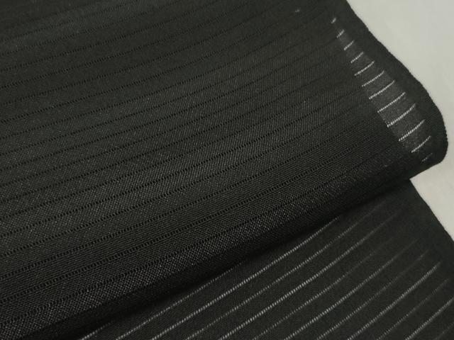平和屋着物▼和装小物 端切れ ハギレ 夏物 黒紋付 黒生地 解き反物 絽 リメイク生地 材料 正絹 逸品 DABD7940zzz
