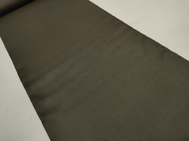 平和屋着物*夏物 紗紬 反物 着尺 格子 逸品 未使用 DABD7947zzz