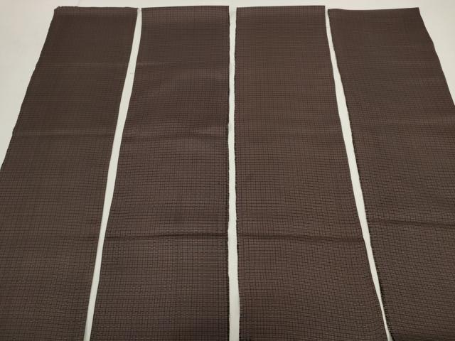 平和屋着物▼小紋 解き反物 着尺 網代 裁断済 逸品 DABD7948zzz