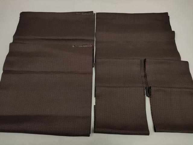 平和屋着物▼小紋 解き反物 着尺 網代 裁断済 逸品 DABD7948zzz