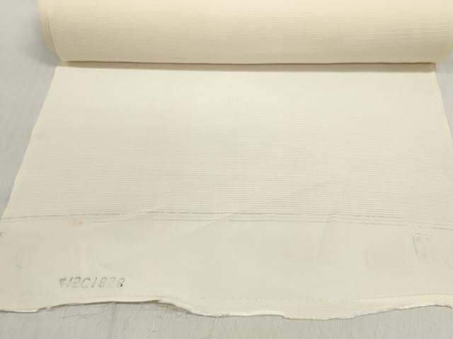 平和屋着物*夏物 白生地 反物 着尺 駒絽 生成り色 逸品 未使用 DABD7975zzz