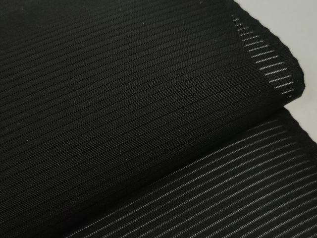 平和屋着物*夏物 黒紋付 黒反物 着尺 駒絽 深泥黒 箱付き 逸品 未使用 DABD8019zzz
