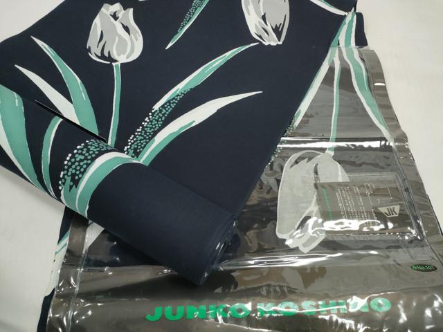 平和屋着物*夏物 ファッションデザイナー コシノジュンコ 浴衣 反物 着尺 チューリップ 綿 逸品 未使用 DABD8047zzz