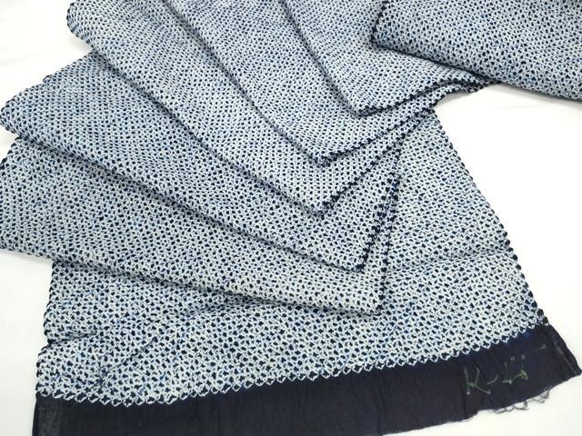 平和屋着物＊夏物 有松鳴海絞り 男性 浴衣 反物 着尺 三浦絞り キング