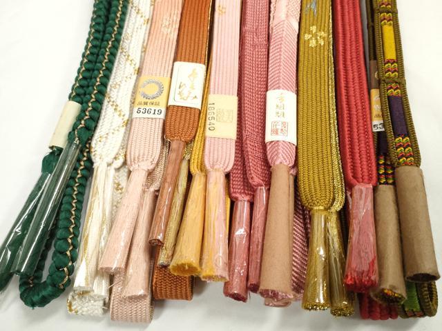 平和屋着物●和装小物 帯締め10本セット 礼装用 組紐 高麗組 笹浪組 金糸 逸品 未使用 DABD8134zzz