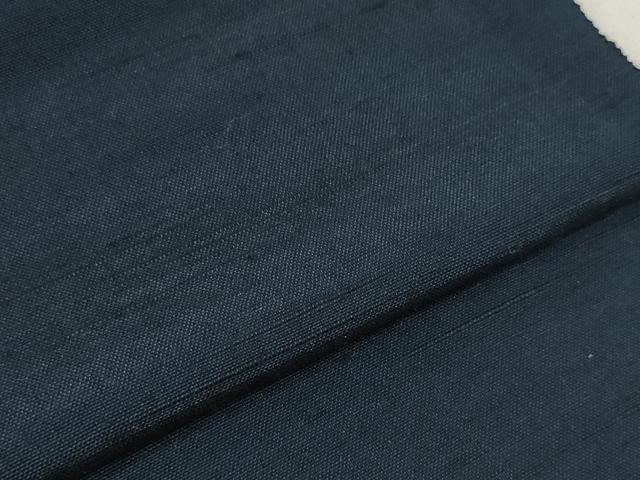 平和屋着物▼男性 羽織・コート 紬 反物 羽尺 紺色 逸品 未使用 DABD8156zzz