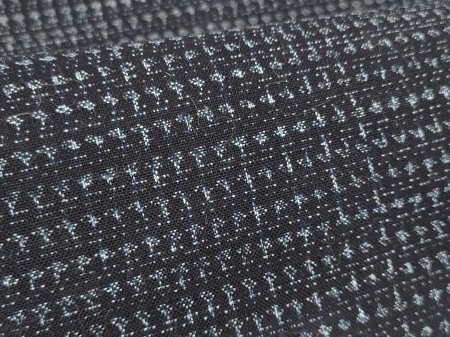 平和屋着物●久留米絣 反物 着尺 アンサンブル 絣文様 綿 逸品 未使用 DABD8220zzz