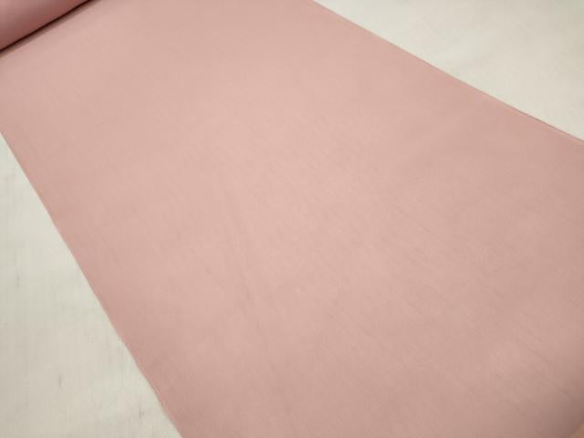 平和屋着物*夏物 結城紬 夏結城 奥順 はたおり娘 反物 着尺 紅梅色 証紙付き 逸品 未使用 DABD8230zzz