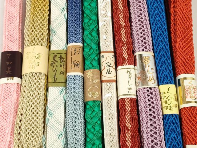 平和屋着物*夏物 和装小物 帯締め10本セット レース織 手組紐 組紐 さが美扱い 正絹 逸品 未使用 DABD8281zzz