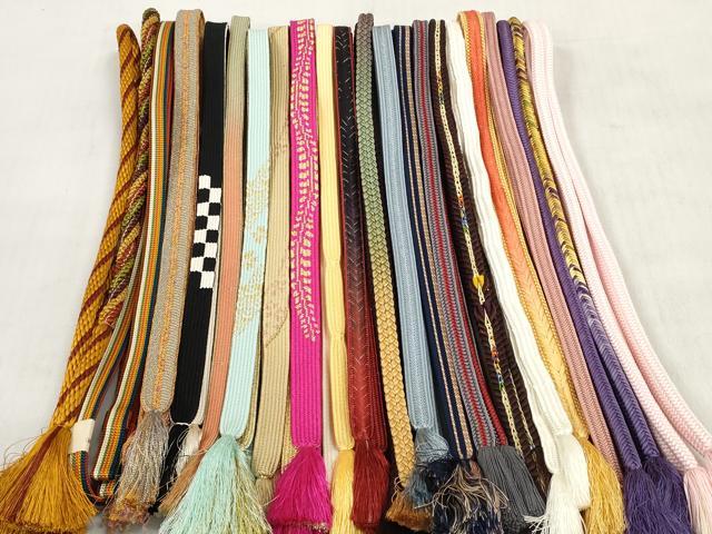 平和屋着物●和装小物 帯締め20本セット 高麗組 奈良組 大和組 冠組 金糸 逸品 DABD8299zzz