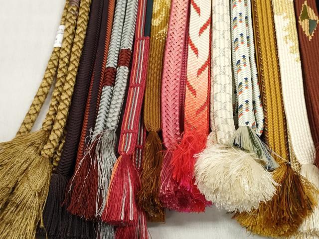 平和屋着物●和装小物 帯締め20本セット 高麗組 笹浪組 奈良組 御岳組 亀甲組 金銀糸 逸品 DABD8309zzz