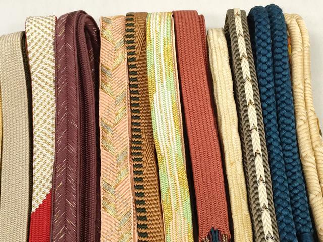 平和屋着物●和装小物 帯締め20本セット あわじ玉 小田巻 高麗組 笹浪組 唐組 冠組 大和組 変わり貝ノ口組 金糸 逸品 DABD8314zzz