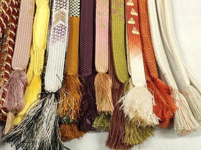 平和屋着物●和装小物 帯締め20本セット 高麗組 笹浪組 奈良組 大和組 金糸 逸品 DABD8318zzz