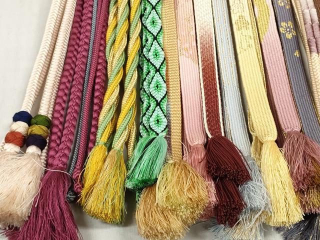 平和屋着物●和装小物 帯締め20本セット あわじ玉 小田巻 高麗組 笹浪組 唐組 鴨川組 金糸 長尺あり 逸品 DABD8320zzz