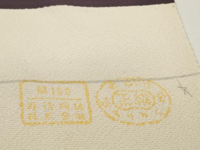 平和屋着物●小紋 反物 着尺 舞花文 逸品 未使用 DABD8476zzz