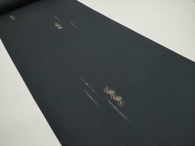 平和屋着物●小紋 反物 着尺 抽象文様 逸品 未使用 DABD8494zzz