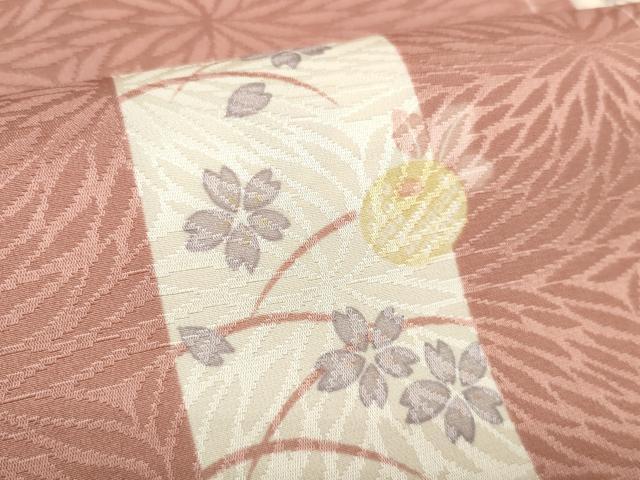 平和屋着物●長襦袢 反物 着尺 彩めぐり 短冊芝桜文 万寿菊 逸品 未使用 DABD8541zzz