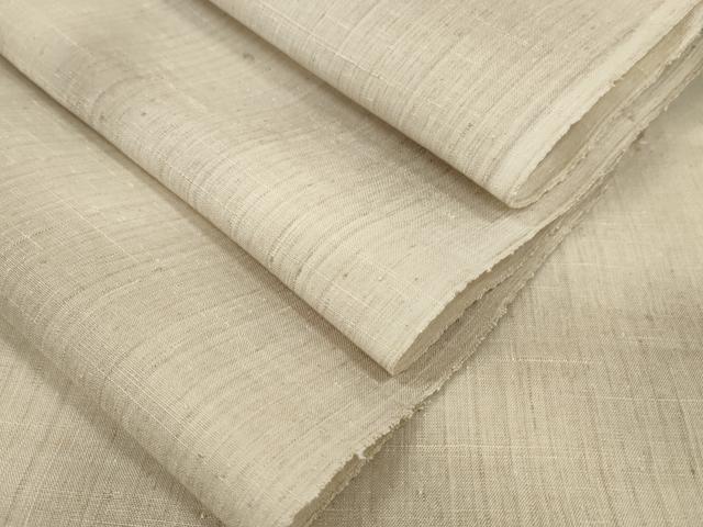 平和屋着物●本場結城織物 紬 反物 着尺 霞文 証紙付き 逸品 未使用 DABD8555zzz