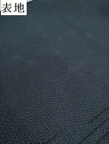 平和屋着物●本塩沢 やまだ織 反物 着尺 雪の中のきれ 110亀甲 総詰め 変わり間道 証紙付き 逸品 未使用 DABD8557zzz