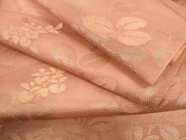 平和屋着物*夏物 西陣 名古屋帯 帯反物 萩文 金糸 証紙付き 逸品 未使用 DABD8583zzz