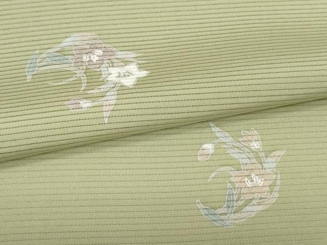 平和屋着物*夏物 小紋 反物 着尺 駒絽 五泉 古都残影 桔梗丸文 逸品 未使用 DABD8618zzz