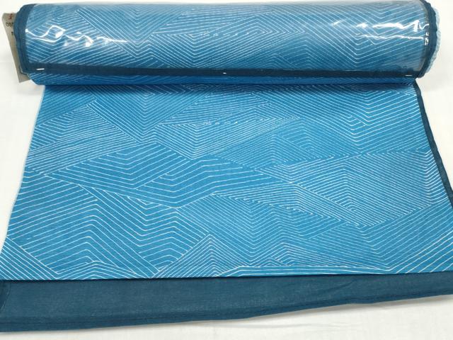 平和屋着物*夏物 小紋 反物 着尺 駒絽 抽象文様 東レシルック 洗える着物 未使用 DABD8686zzz