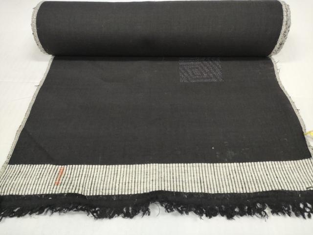 平和屋着物●本場結城紬 重要無形文化財 反物 着尺 100亀甲 飛び亀甲 色紙菱文 上代55万 逸品 未使用 DABD8751zzz