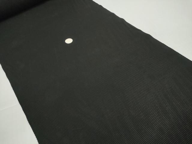 平和屋着物*夏物 黒紋付 黒反物 着尺 絽 深泥黒 逸品 未使用 DABD8814zzz