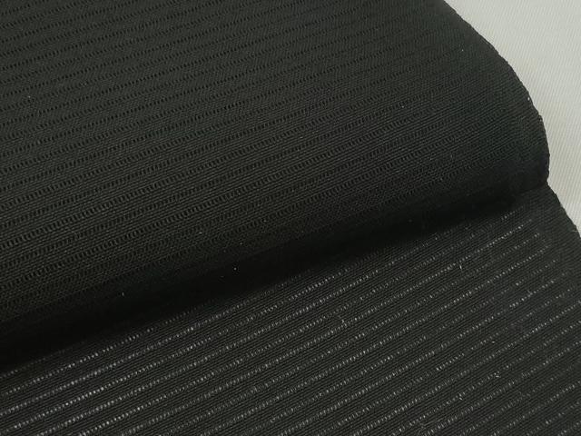 平和屋着物*夏物 黒紋付 黒反物 着尺 駒絽 憲法染 檳榔子 神路黒 逸品 未使用 DABD8847zzz