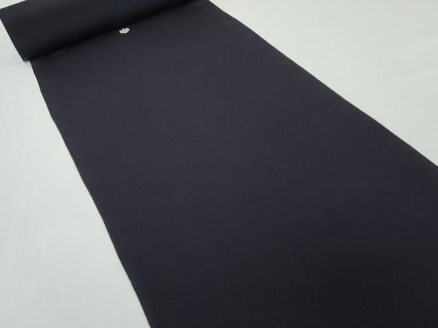 平和屋着物▼色無地 反物 着尺 紫黒色 箱付き 逸品 未使用 DABD8869zzz