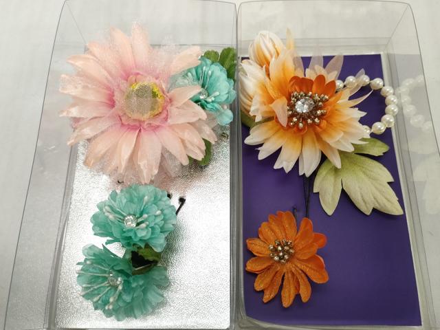 平和屋着物▼和装小物 髪飾りまとめて10点 花 ラインストーン パール Uピン 水引 逸品 未使用 DABD8904zzz
