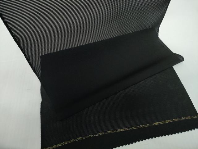 平和屋着物*夏物 黒紋付 黒反物 着尺 絽 逸品 未使用 DABD8960zzz