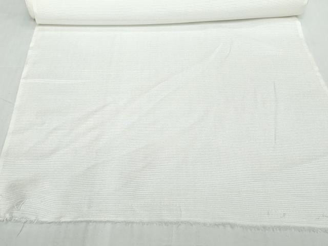 平和屋着物*夏物 長襦袢 反物 着尺 駒絽 生成り色 逸品 未使用 DABD8963zzz