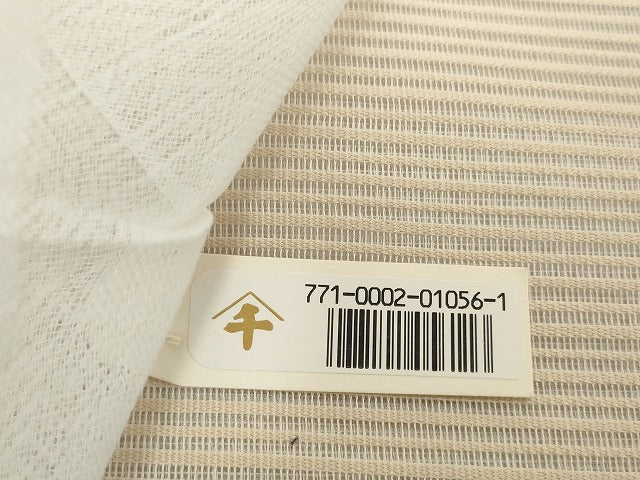 平和屋着物*夏物 京都の和装業の老舗一門 千切屋 絽綴れ 名古屋帯 帯反物 横段文 逸品 未使用 DABD8968zzz