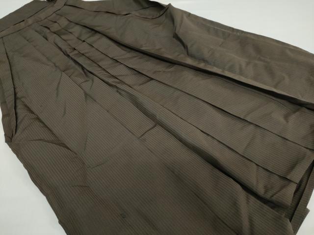 平和屋着物●男性 馬乗り袴 縞 正絹 逸品 DABD9002ud