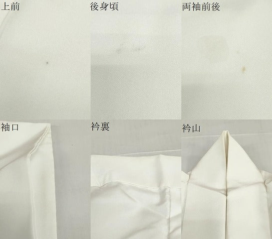 平和屋着物●男性 色紋付 白色 洗える着物 DABD9034ud