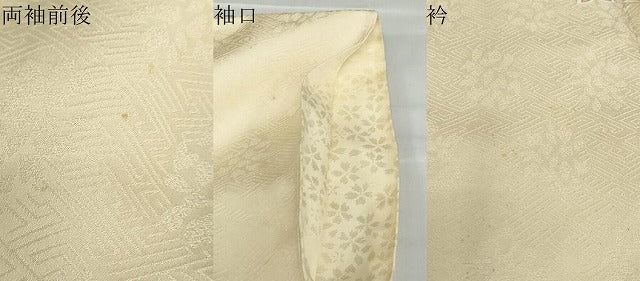 平和屋着物●訪問着 駒刺繍 洋花文 金彩 正絹 逸品 DABD9044ud