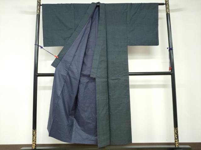 平和屋着物●男性 本場大島紬 アンサンブル 長羽織 80亀甲 総詰め 正絹 逸品 DABD9046ud