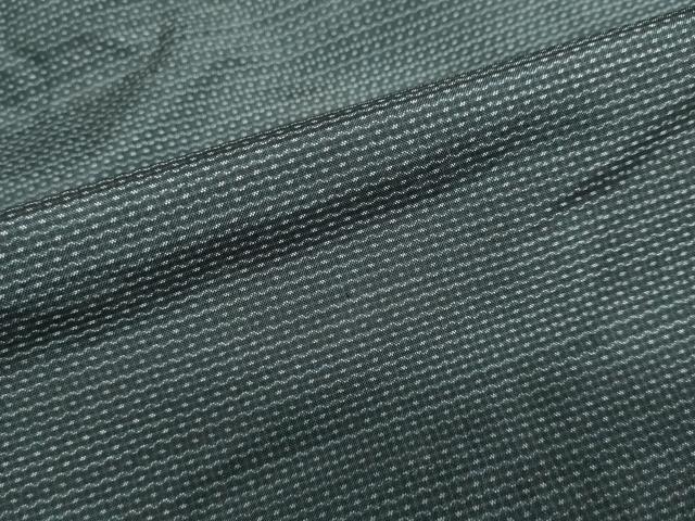 平和屋着物●男性 本場大島紬 アンサンブル 長羽織 亀甲文様 正絹 逸品 DABD9050ud