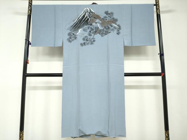 平和屋着物●男性 本場大島紬 長襦袢(袷)セット 100亀甲 総詰め 正絹 逸品 DABD9054ud