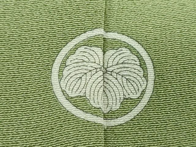 平和屋着物●上質な色無地 若葉色 正絹 逸品 未使用 DABD9064ud