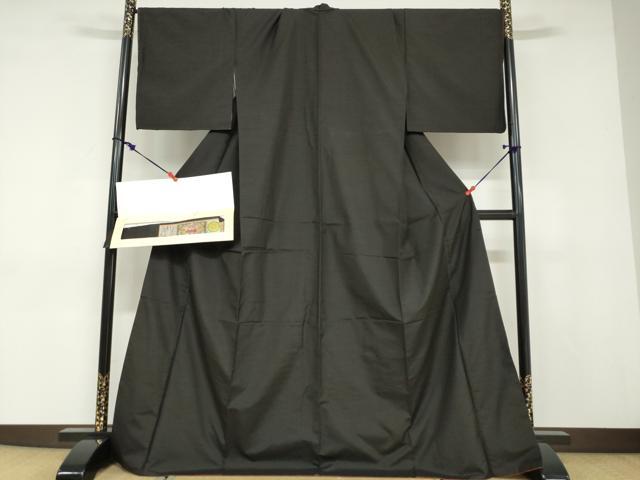 平和屋着物●本場大島紬 格子文 やまと誂製 証紙付き 丸恵謹製 正絹 逸品 DABD9076ud