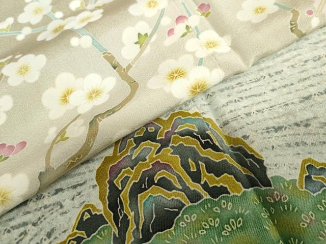 平和屋着物●本加賀友禅作家 大久保謙一 色留袖 枯山水 証紙付き 正絹 逸品 DABD9077ud