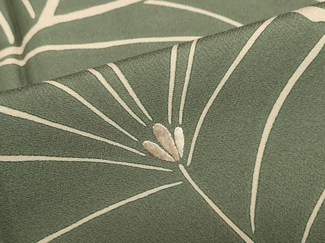 平和屋着物●訪問着 刺繍 枝葉文 正絹 逸品 DABD9091ud