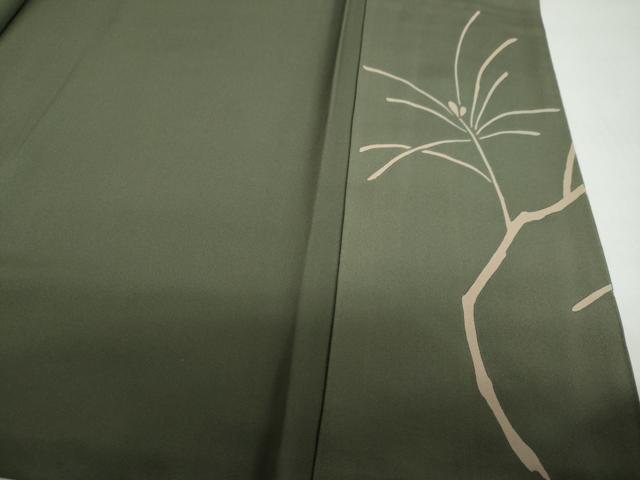 平和屋着物●訪問着 刺繍 枝葉文 正絹 逸品 DABD9091ud