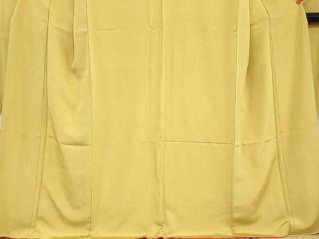平和屋着物●豪華振袖 色無地 桑染色 正絹 逸品 DABD9182ud